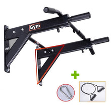 Load image into Gallery viewer, 600kg Wall Mounted Pull Up Chin Up Bar with resistance band Cross Fit Training Fitness Heavy Duty